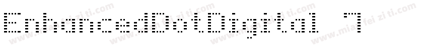 EnhancedDotDigital 7字体转换